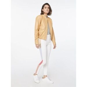 NEW FRAME Color block / Blanc Panel Le High Skinny Jeans
